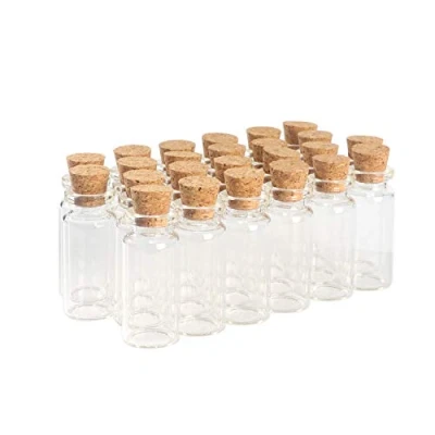 Afbeelding van Magic Season Decoratieve glazen flessen (24 stuks/10 ml)