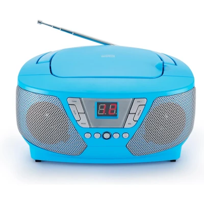 Afbeelding van Bigben CD60BL Draagbare Radio CD Speler met 400 Stickers Blauw