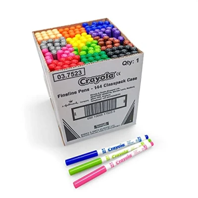 Afbeelding van Crayola Stift Schoolverpakking 144 Afwasbare Viltstiften Met Dunne Punt