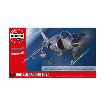 Afbeelding van 1:72 Airfix 04051A BAe Sea Harrier FRS.1 Plane Plastic Modelbouwpakket