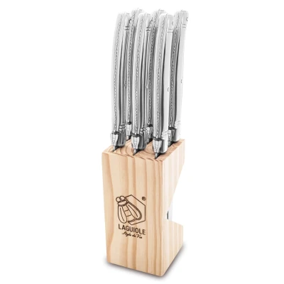 Afbeelding van Laguiole Style de Vie Steakmessen Premium Line RVS 6 Stuks