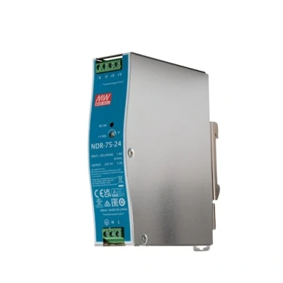 Afbeelding van Mean Well NDR 75 24 DIN rail netvoeding V/DC 3.2 A W Aantal uitgangen: 1 x Inhoud: stuk(s)