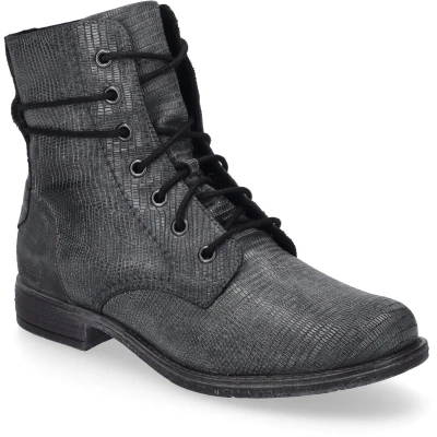 Afbeelding van Josef Seibel Sienna Veterboots, Dames, Maat: 45, Grau Leer
