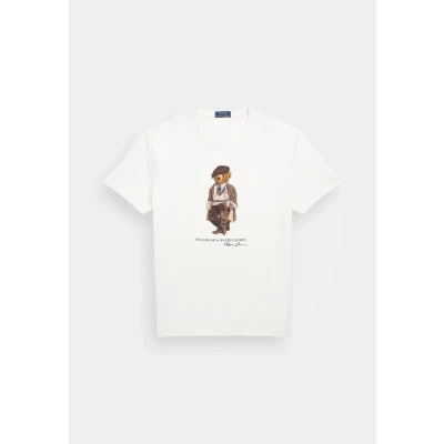 Afbeelding van Polo Ralph Lauren Short Sleeve Tshirt print, Heren, Maat: Small, White