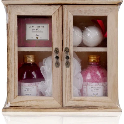 Afbeelding van Verjaardag cadeau vrouw Bad cadeaupakket A Moment For You Golden Jasmijn Geschenkset vrouwen, moeder, vriendin, zus, oma, mama Grappig