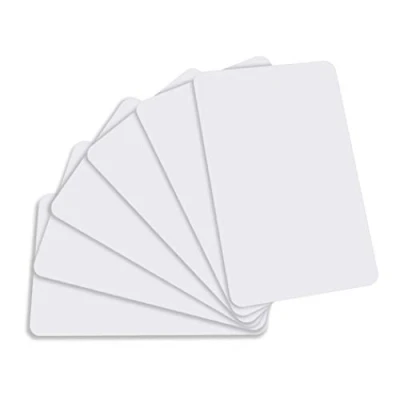 Afbeelding van 30 stuks blanco kaarten van hoogwaardig pvc kunststof voor Zebra ID printers, compatibel met alle plastic kaartprinters (creditcardformaat)