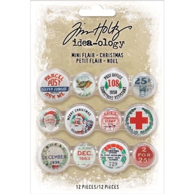 Afbeelding van Idea ology Tim Holtz Christmas Mini Flair (TH94197)
