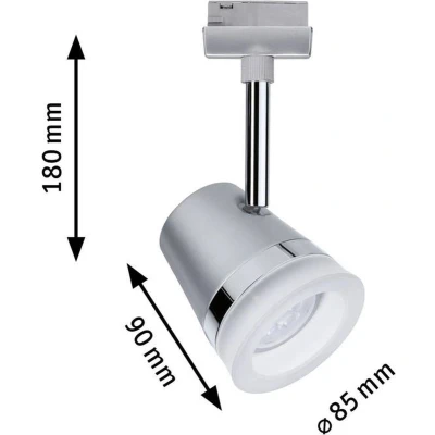 Afbeelding van PAULMANN 230V railsysteem lamp URail GU10 Chroom (mat)