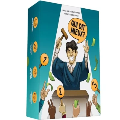 Image de Qui dit Mieux ? Misez sur vos talents et Vivez l&#039;Excitation des Enchères ! Jeu d&#039;ambiance, de Cartes Entre Amis ou en Famille, societe pour Les Adultes, Ados &amp; Enfants Quizz Défis