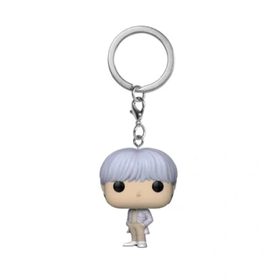 Afbeelding van Funko Pop! Sleutelhanger: BTS Suga Vinyl Minifiguur om te verzamelen fancy sleutelhanger kerstcadeau cadeau idee Officiële producten Muziek Fans