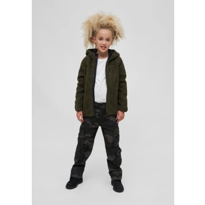 Afbeelding van Brandit Kinder KIDS Teddy Fleecejas voor kinderen, Maat: 122/128, Olive