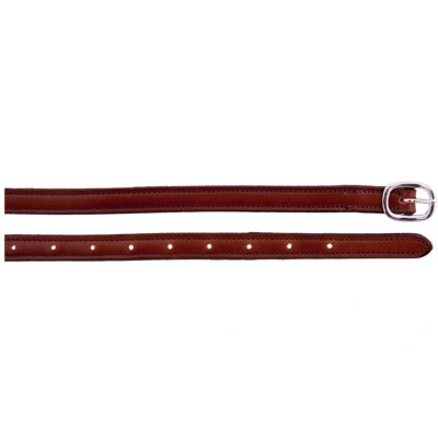 Afbeelding van BR Spoorriemen Leer Gevoerd RVS Gesp Tobacco 13mm
