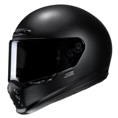 Afbeelding van Hjc V10 Flat Black Semi Full Face Helmets 2XL Maat Helm