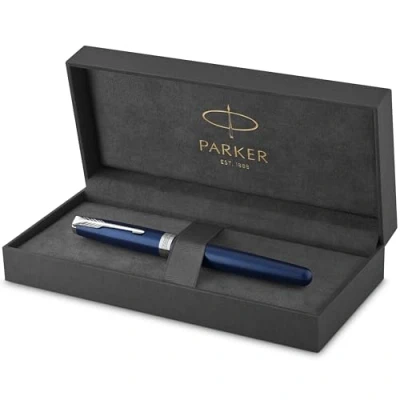 Afbeelding van Parker Sonnet Blue Laquer CT Vulpen Schrijfwijze: Medium Kleur: Blauw De Vulpenwereld