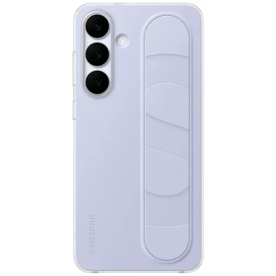 Image de Coque en silicone avec lanière et fonction Stand Bleu Polaire pour Samsung Galaxy S25 FE