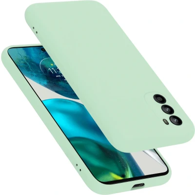 Afbeelding van Cadorabo Hoesje geschikt voor Motorola MOTO G52 4G / G82 5G in LIQUID LICHT GROEN Beschermhoes gemaakt van flexibel TPU silicone Case Cover