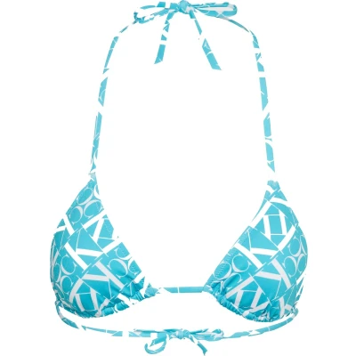 Afbeelding van Calvin Klein Triangle Bikini Top dames Blauw dessin S/36