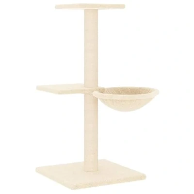 Afbeelding van vidaXL Kattenmeubel met sisal krabpalen 72 cm crèmekleurig