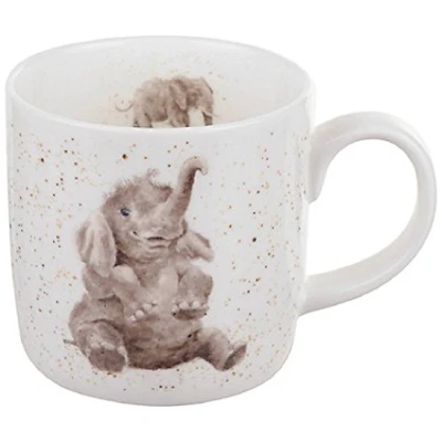 Afbeelding van Wrendale by Royal Worcester mok van Engels porselein, olifant, meerkleurig, 325 ml
