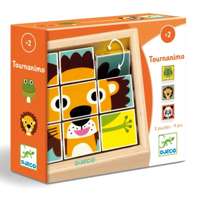 Afbeelding van Djeco blokpuzzel touranimo (9st)