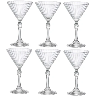 Afbeelding van Bormioli 93957 Rocco America Martini Small glazen steelglas, 15,5 cl, 6 stuks