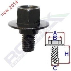 Afbeelding van ROMIX C60913 Clip HONDA: CIVIC 8 Hatchback, Jazz 2