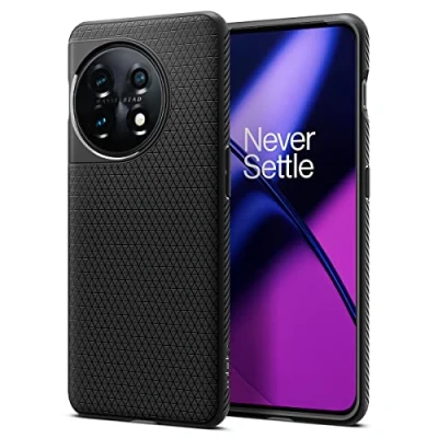 Afbeelding van Spigen Liquid Air OnePlus 11 Hoesje Back Cover Flexibel TPU Zwart