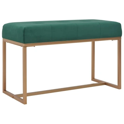 Afbeelding van Bankje 80 cm fluweel groen