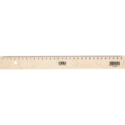 Afbeelding van M+r Lat Uit Hout 30 Cm