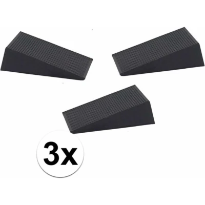 Afbeelding van Benson Deurstopper Rubber 16 mm Zwart 3 stuks