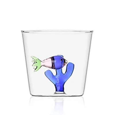 Afbeelding van Ichendorf Milano Waterglas Pink Fish Blue Seaweed Waterglazen
