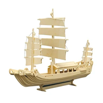 Afbeelding van Pebaro Houten bouwpakket Junk, gemonteerd formaat: 38 x 15 cm