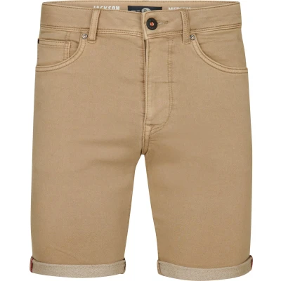 Afbeelding van Petrol Industries Heren Jackson Gekleurde Denim Short Coconut Bruin Maat XXXL