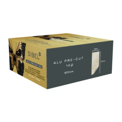Afbeelding van Sibel High Light Aluminium Folie Sheets Goud 300 stuks