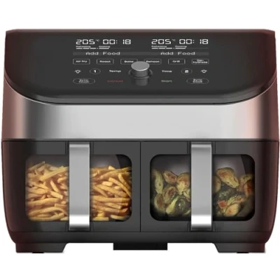 Image de Friteuse Instant B09CLJM348 7.5L 1700W Acier Inoxydable Noir