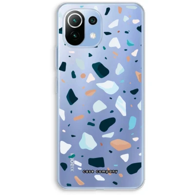 Afbeelding van Case Company® hoesje geschikt voor Xiaomi Mi 11 Lite Terrazzo N13 Soft Cover Telefoonhoesje Bescherming aan alle Kanten en Schermrand
