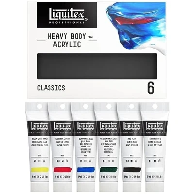 Afbeelding van Liquitex Professional Acryl Heavy Body Set Classic 6 x 59 ml