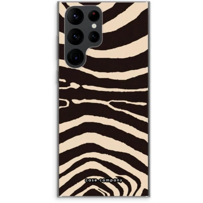 Afbeelding van Case Company® hoesje geschikt voor Samsung Galaxy S22 Ultra Arizona Zebra Soft Cover Telefoonhoesje Bescherming aan alle Kanten en Schermrand
