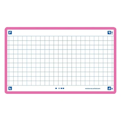 Image de Oxford fiches bristol quadrillées A7 (80 pièces) fuchsia