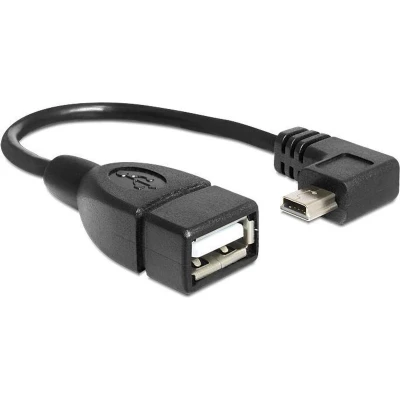 Afbeelding van Delock Kabel USB mini Stecker zu 2.0 A Buchse OTG 16 cm