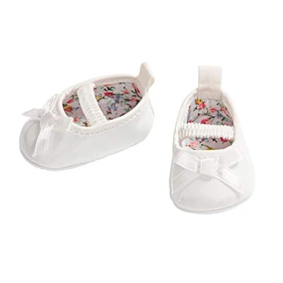 Afbeelding van Heless Poppenschoenen Ballerina Meisjes 38 45 Cm Polyester Wit