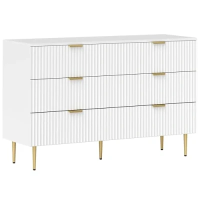 Afbeelding van HOMCOM Ladekast 120x40x76,5cm MDF Wit