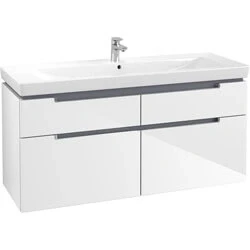 Afbeelding van Villeroy &amp; Boch Subway 2.0 onderbouwkast glans wit (1287 x 590 449