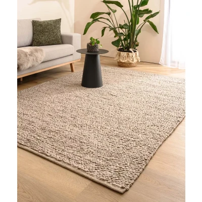 Afbeelding van Wollen Tapijt/Vloerkleed Agder Beige 200x300 Cm 100% Wol