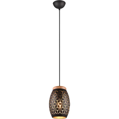 Afbeelding van REALITY BIDAR Hanglamp Zwart goud excl. 1x E27 28W