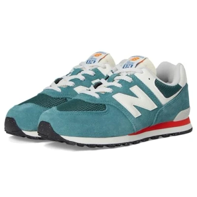 Afbeelding van New Balance 574 Unisex Sneakers laag voor kinderen, Maat: 36, spruce Leer en textiel