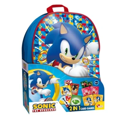 Afbeelding van Lisciani Sonic 2 in 1 kaartspellen a backpack, 104536, meerkleurig