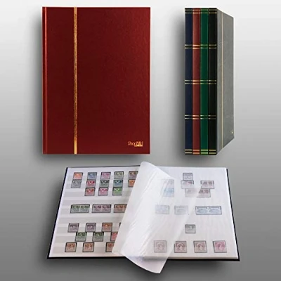 Afbeelding van Prophila Collection 16 witte pagina&#039;s A4 voor postzegels, rood