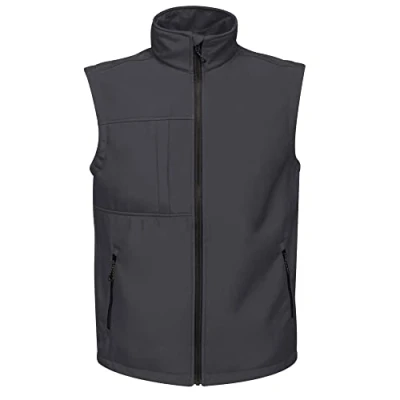 Afbeelding van Regatta TRA848 74Y70 Professional Octagon II bodywarmer van softshell, waterdicht, 3 lagen, grijs (zwart), maat L