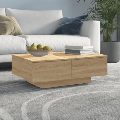 Afbeelding van Salontafel 90x60x31 cm spaanplaat sonoma eikenkleurig